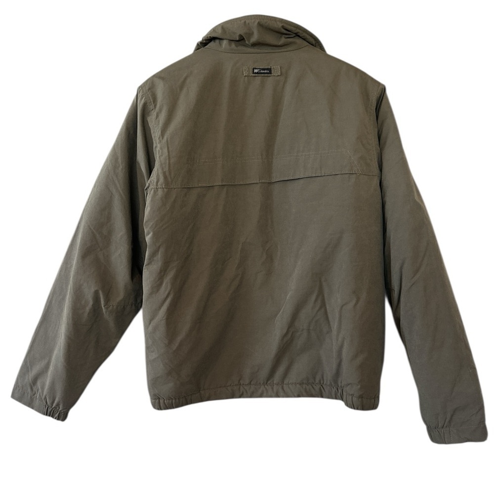 Columbia Fleece Lined Funnel Neck Jacket in Khaki - Picture 5 of 12